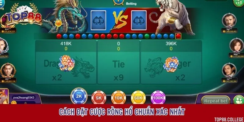 Các cách cược Rồng hổ để giành chiến thắng dễ dàng